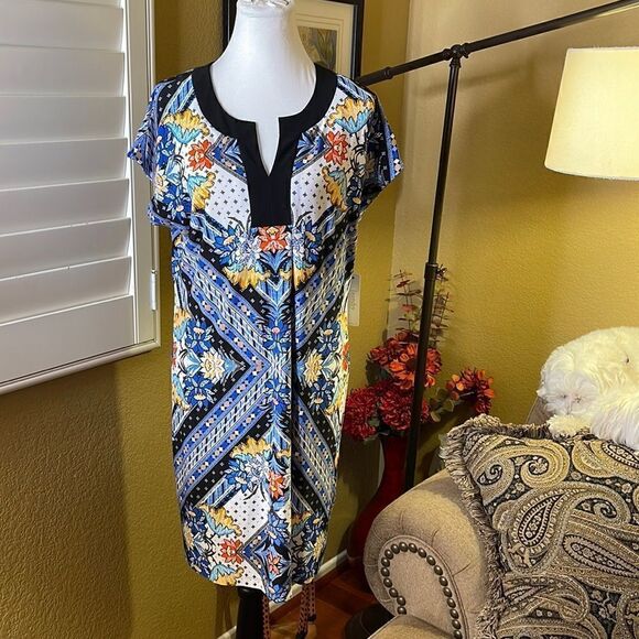 Laundry by Shelli Segal Shift Dress, SZ L - Picture 1 of 9